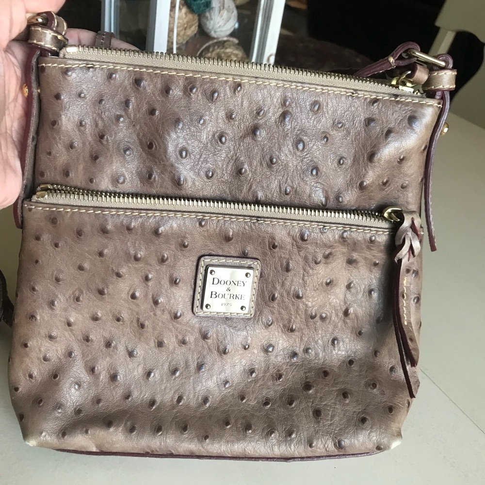 Dooney & Bourke Crossbody Ostrich Leather Bag